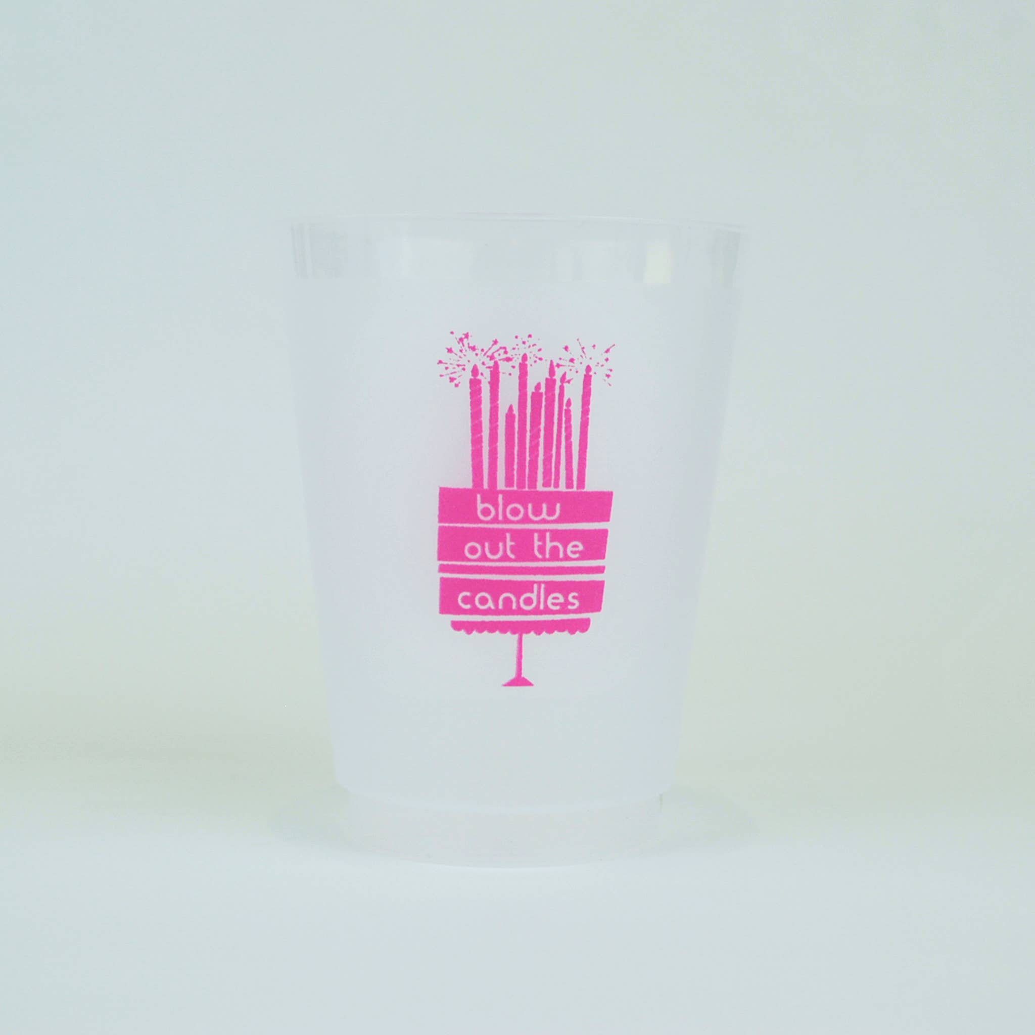 Gatherings by Curated Paperie - Wholesale Disposable Cup - Blow Out the Candles Birthday 16 oz. Frost Flex Cups1