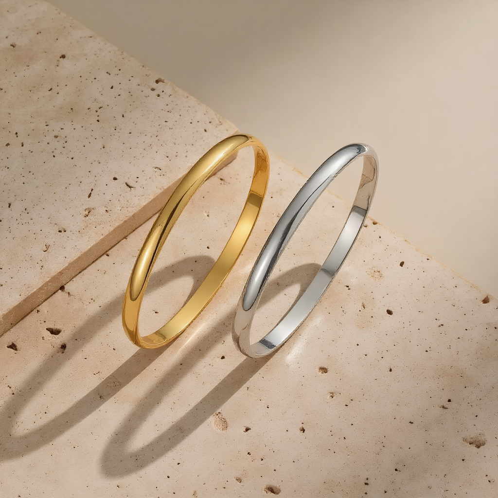 Revelari - Wholesale Bangle Bracelet - 18K Gold PVD Stainless Steel Engravable Bangle2