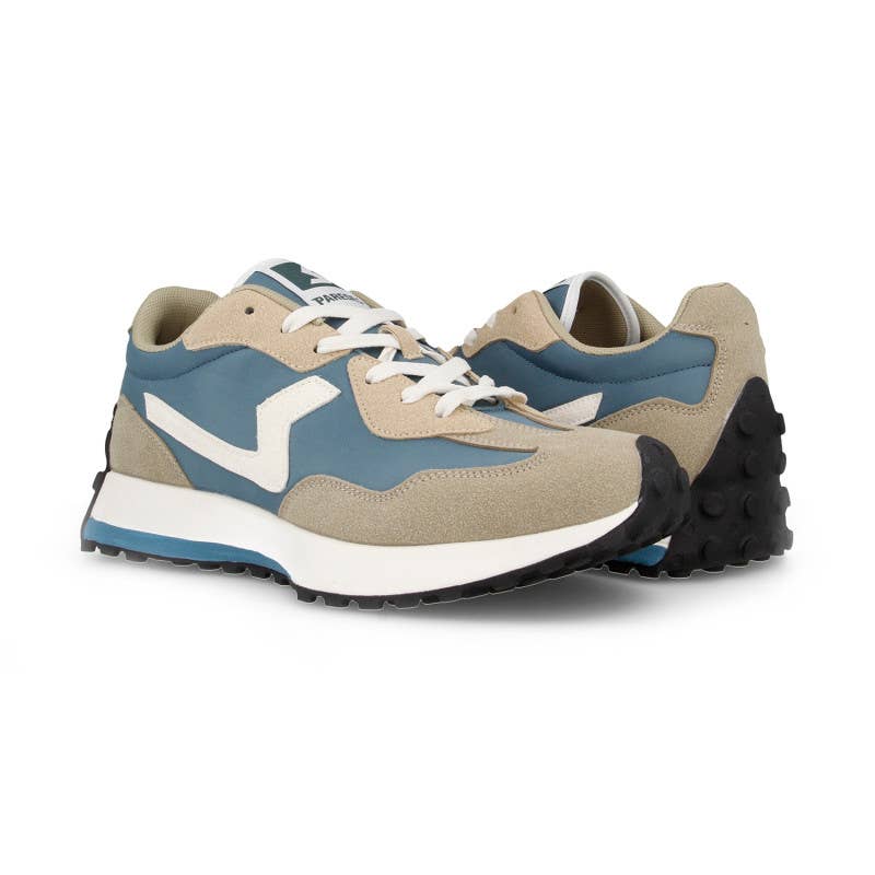Paredes – wholesale Lifestyle trainers – Men′s – Men's casual sneakers Berzosa beige-turquoise4