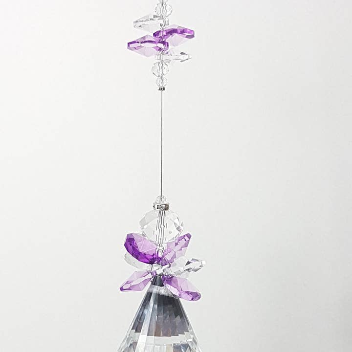 Gifts N Crystals - Wholesale Suncatcher - Angel Crystal Suncatcher- bell ball crystals ANG-BB