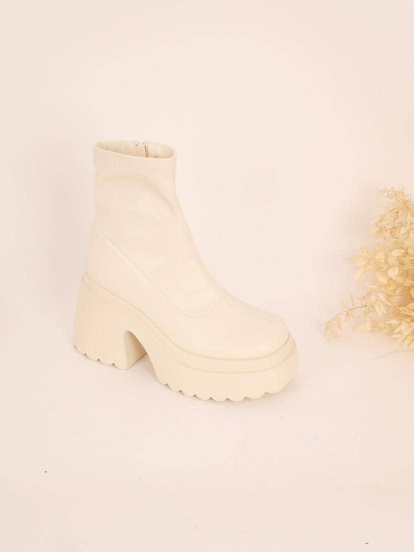 BELLICY / Cink-me - Vente Bottines – femme - Bottines à plateforme avec bout et talon carré, zi, DH872-161