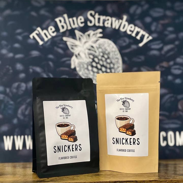 The Blue Strawberry Coffee Co - Wholesale Coffee Beans - Snickers (Flavored Coffee)2