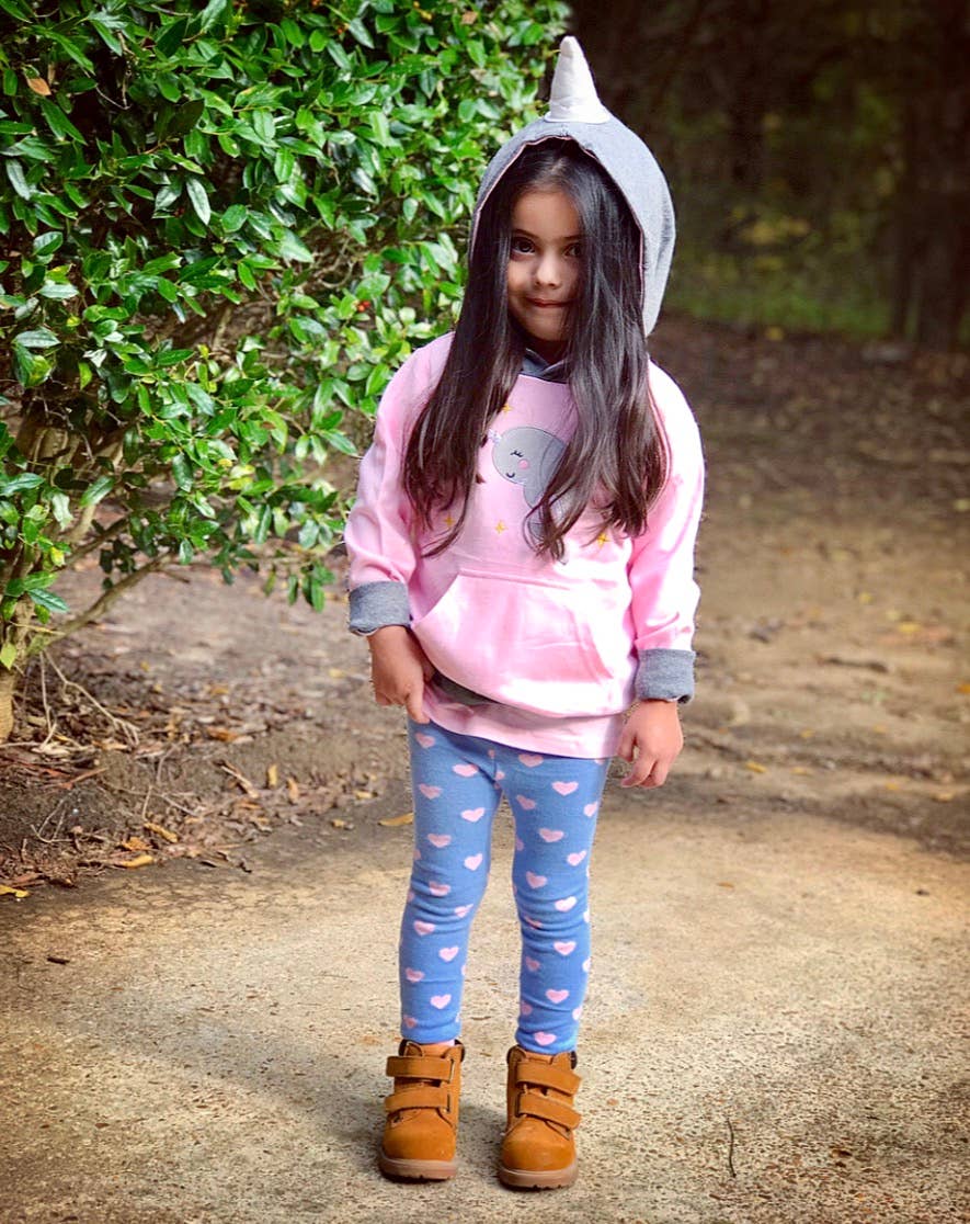 Doodle Pants - Wholesale Hoodie - Kids - Narwhal Toddler and Kids 3D Hoodie2