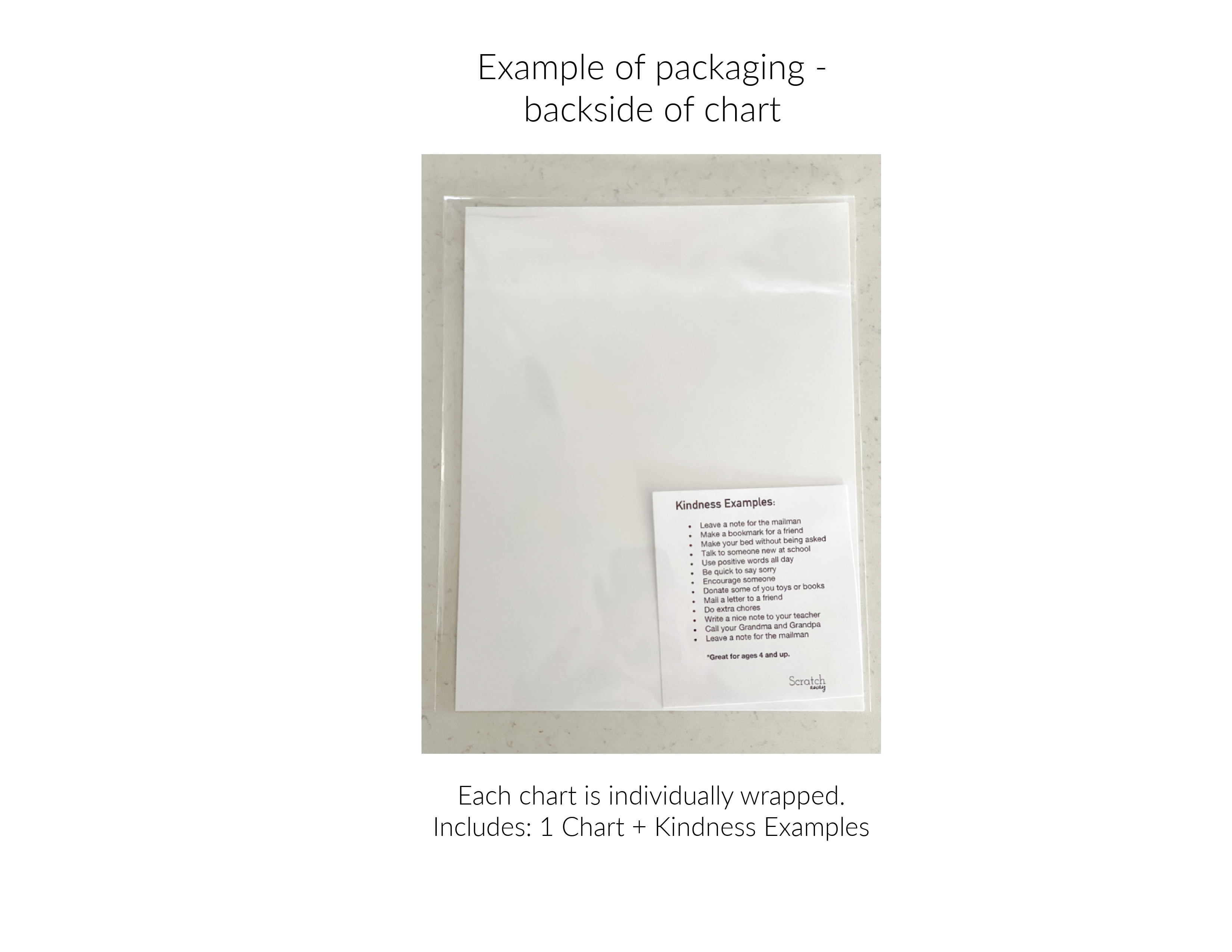 Scratch Away - Wholesale Advent Calendar - Scratch OFF 31 Days of Kindness Chart2