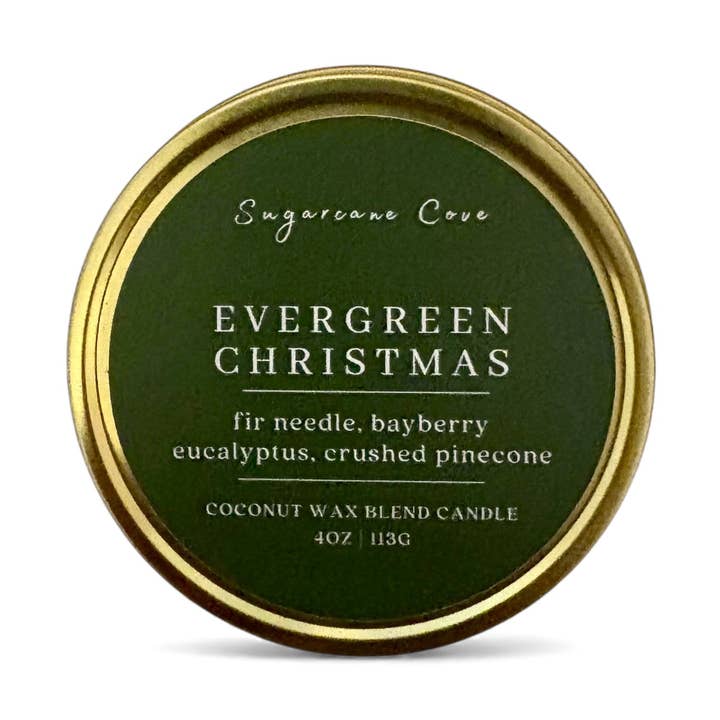NATALE SEMPREVERDE - 4oz per la vendita all'ingrosso da parte di Sugarcane Cove Company