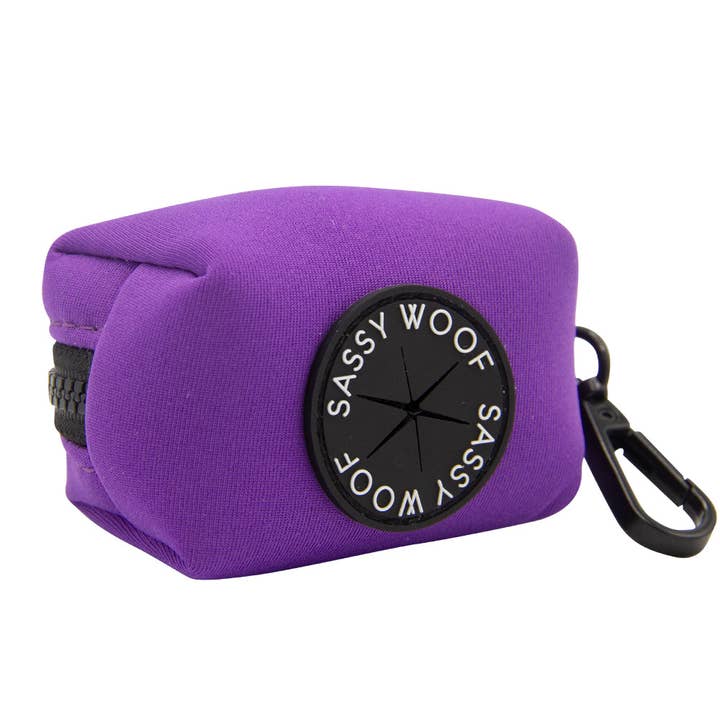 Dog Waste Bag Holder - Neon Purple for wholesale by SASSY WOOF