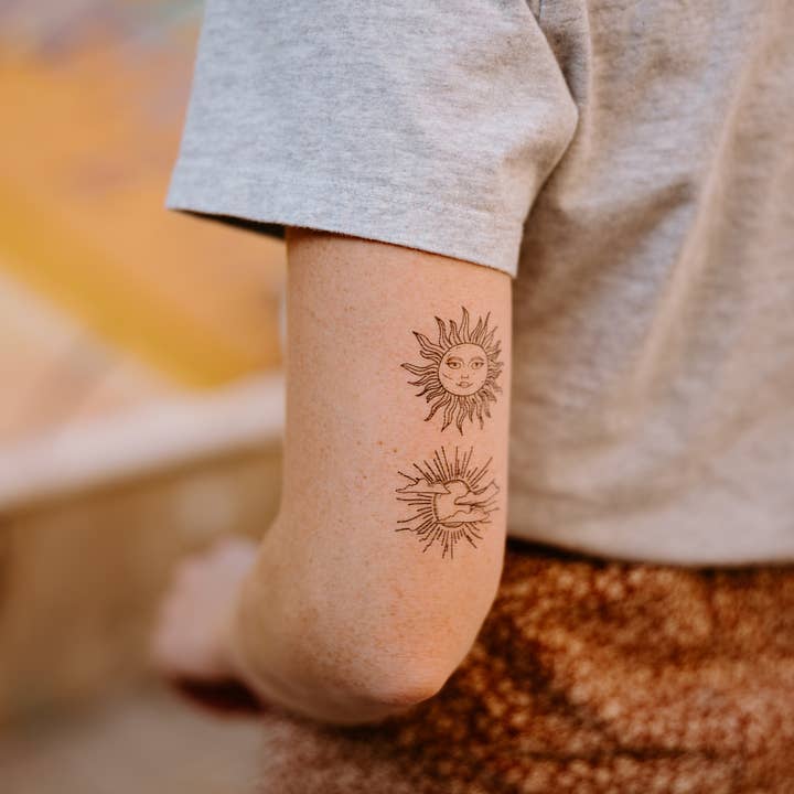Two Suns Tillfälliga Tatueringar för wholesale av Saint Tattoos