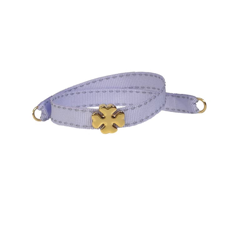 WISTERIA BRACELET WITH GOLDEN FOUR-LEAF CLOVER PEARL for wholesale by Smartever Srl