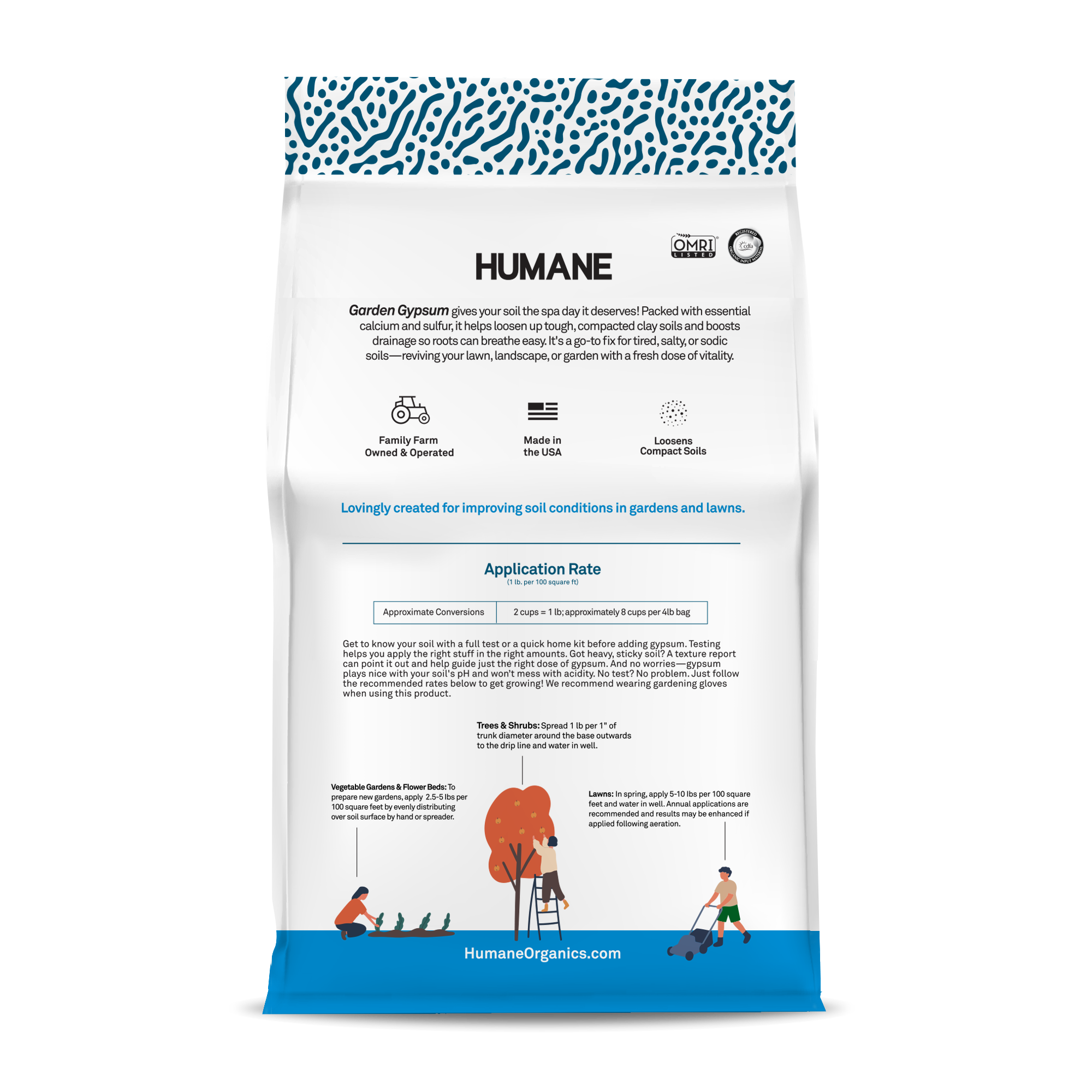 Humane - Wholesale Fertilizer - HUMANE - Garden Gypsum1