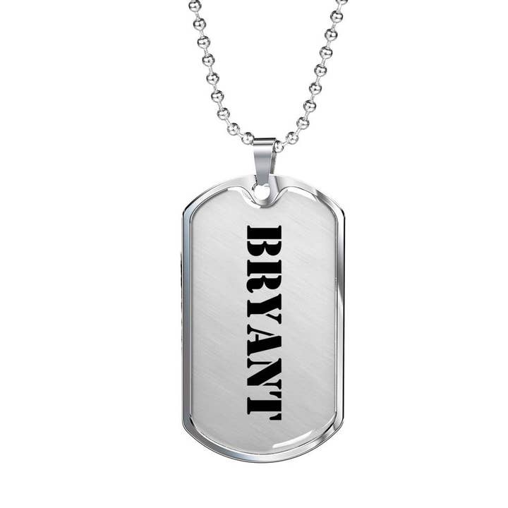Bryant - Luxury Dog Tag Necklace for wholesale by Unique Gifts Store