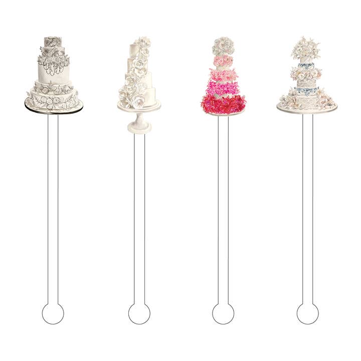 BRYLLUP KAGER AKRYL RØRE STICKS COMBO for engroshandel hos XO ACRYLICS | ACRYLIC STICKS