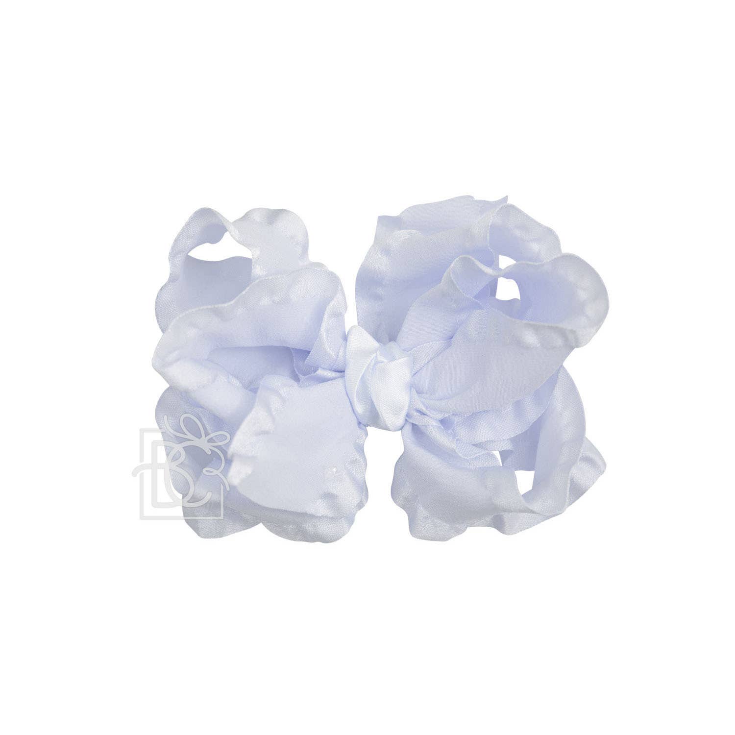Beyond Creations, LLC - Wholesale Hair Bow - Kids - DOUBLE RUFFLE BOW ON CLIP29