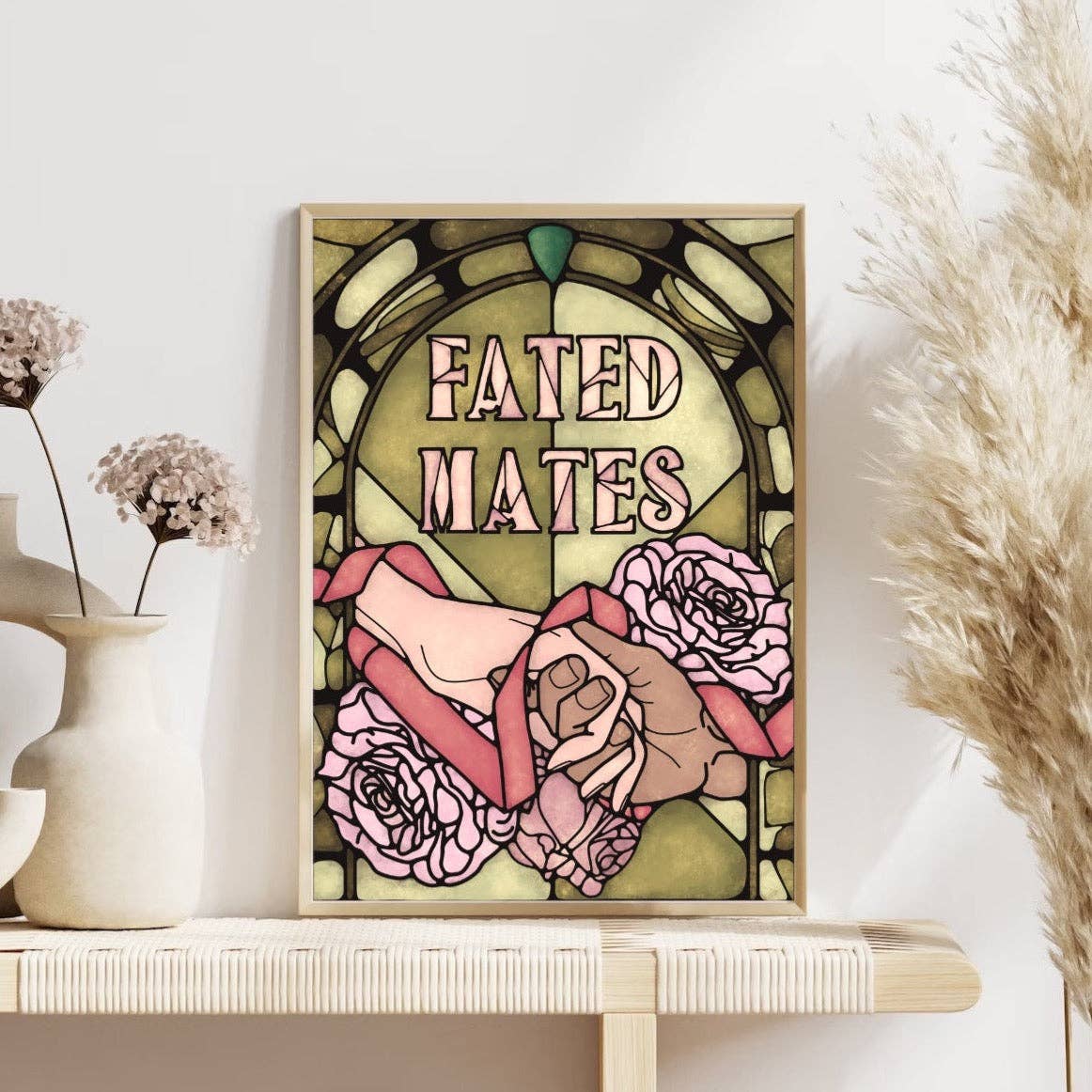 Well Read Babes – wholesale Art print – Book Tropes Fated Mates  - Bookish Wall Art Print Bookshelf3