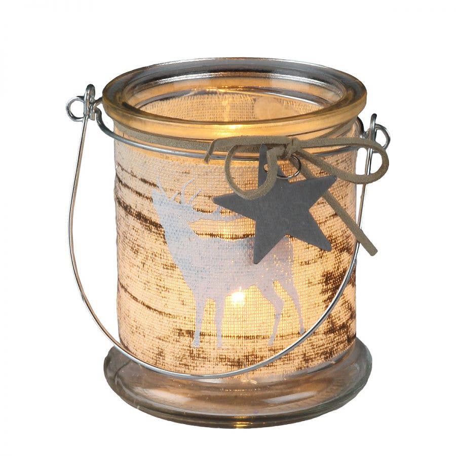 Ambiente Haus - Wholesale Christmas Decoration - Xmas glass with handle - deer0