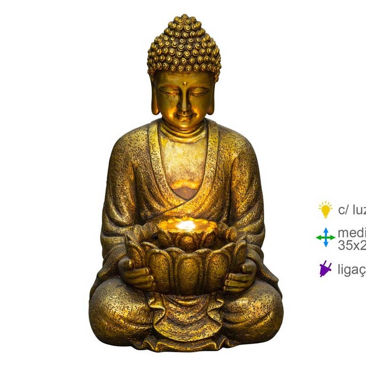 Fountain Resin Buddha 35x28x55, 5cm for wholesale by Esoterica Arte