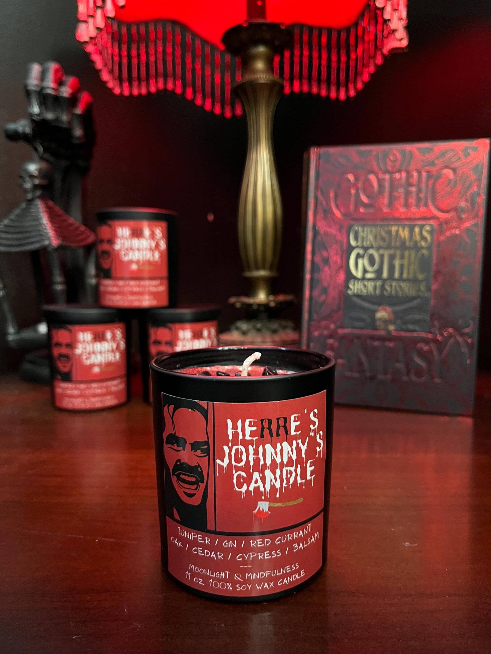 Moonlight & Mindfulness - Wholesale Jar/Filled Candle - Herre's Johnny's Candle 100% Soy Wax Candle, The Shining1