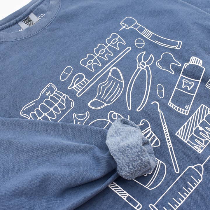 Meg Ann Co. - Wholesale Graphic Sweatshirt - Women's - Dental Doodles Crewneck3
