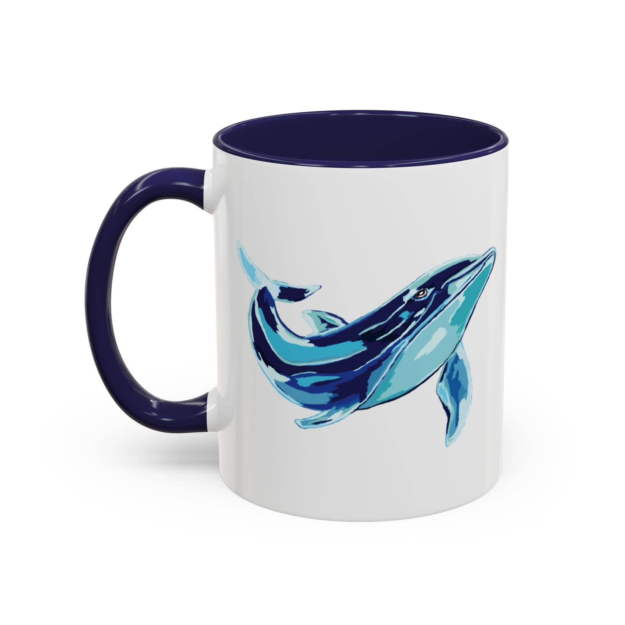 Blue Cava – Großhandel Kaffeebecher – Blauwal Ozeanleben Zwei-Ton Keramik Kaffeetasse - 11 oz & 15 oz3