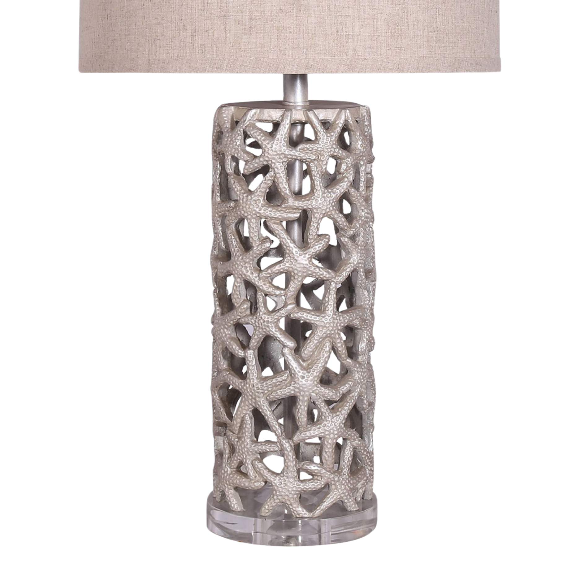 Beige Starfish Table Lamps With Linen Shade, 3-Way Switch (2-Pack) for wholesale on Faire1