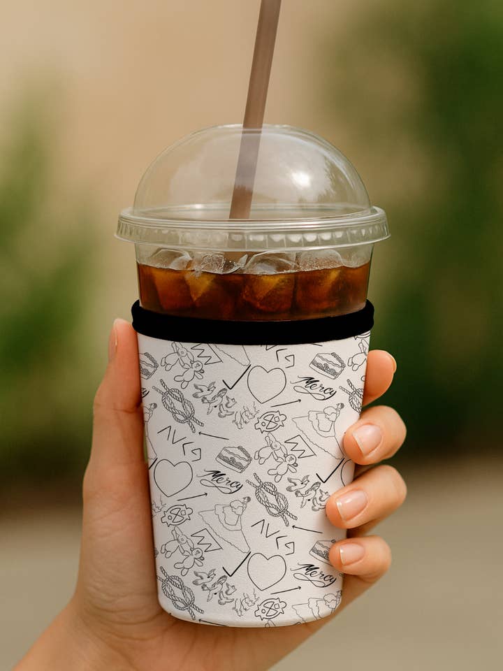 Jonas Tattoo Sketch Drink Sleeve for wholesale by Enchantment Creative, LLC