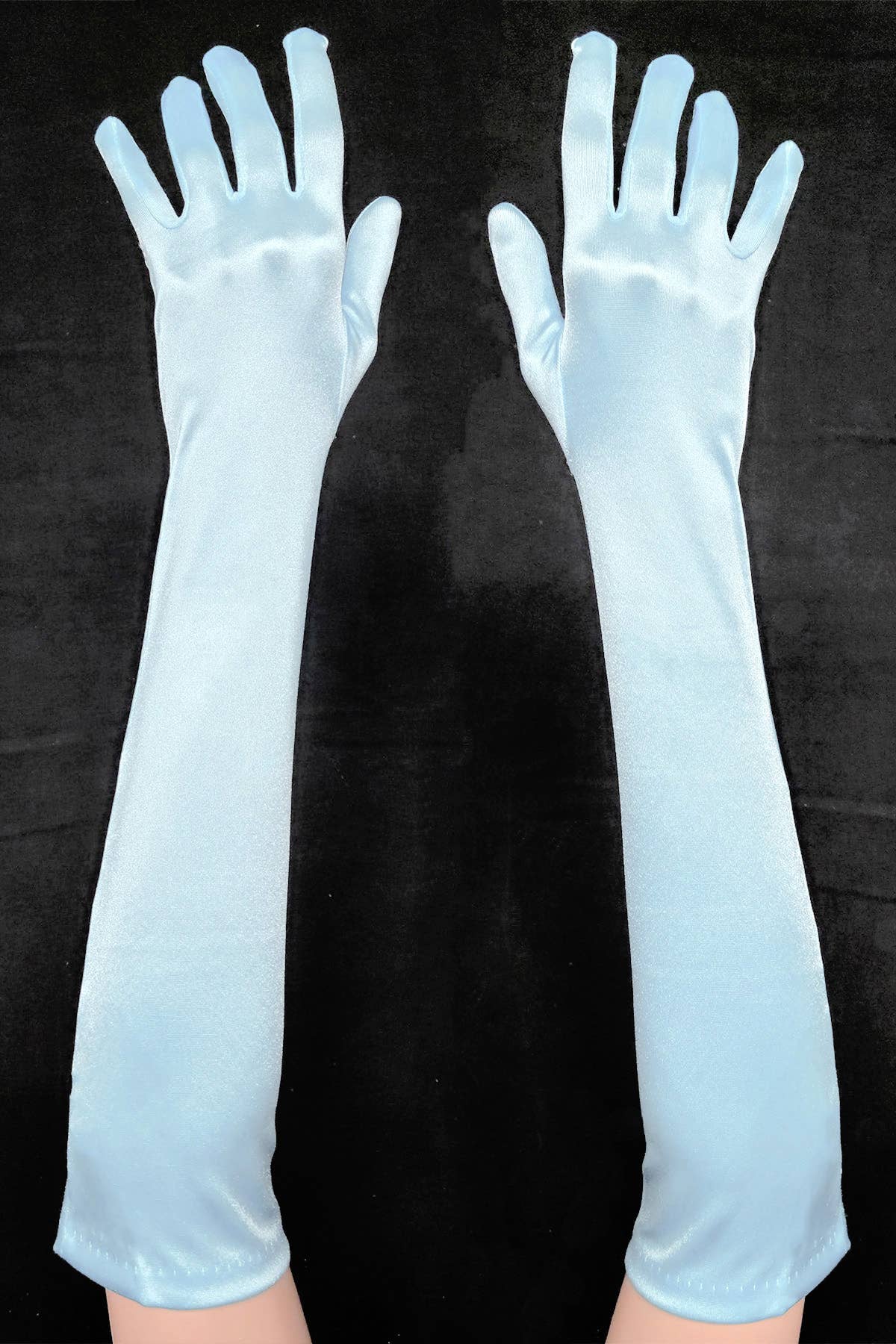 Chicas – wholesale Gloves – Women's – Pair of Elbow Length Satin Evening Gloves G72812BL23