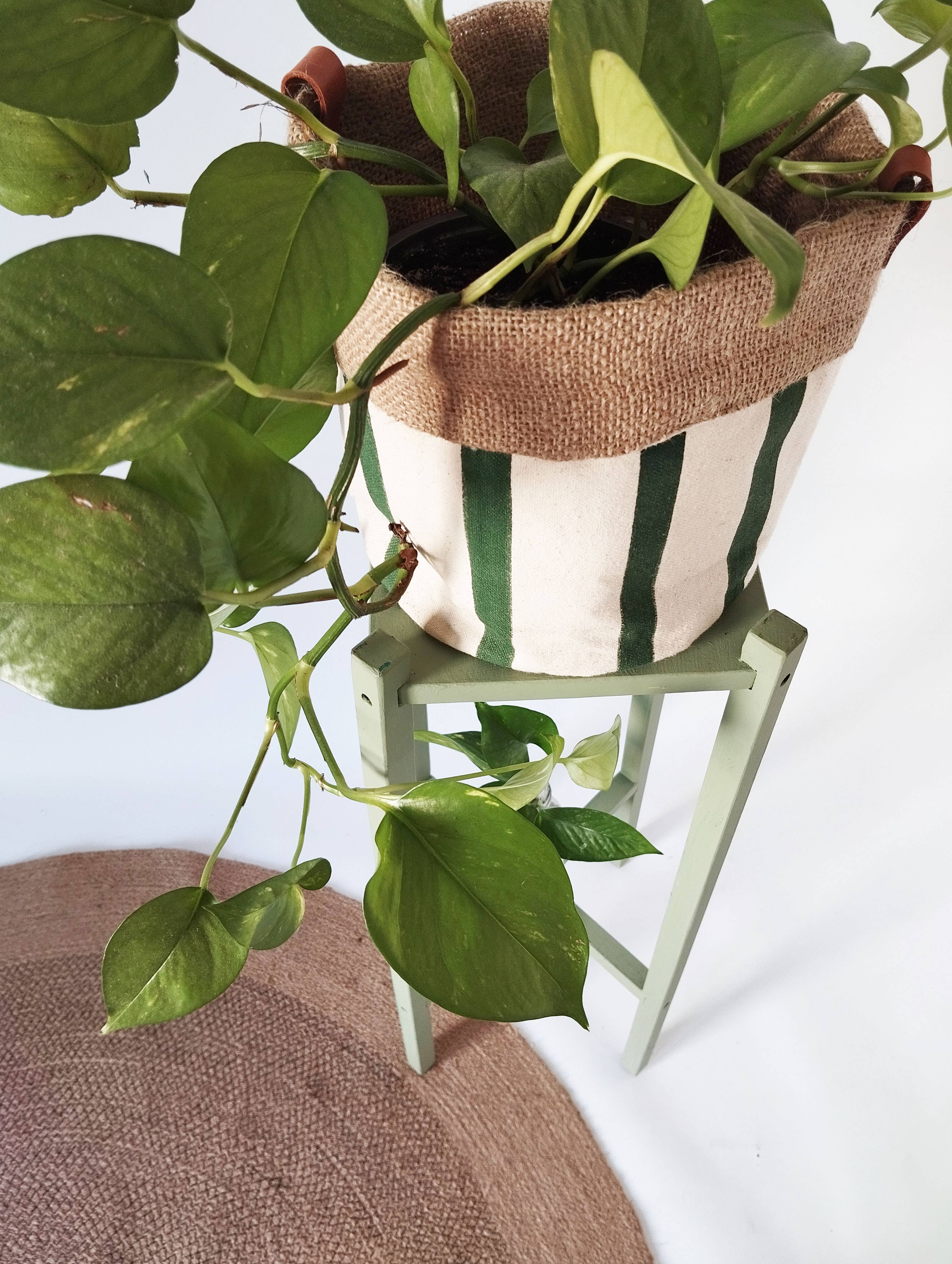 The Ink Job – Engroshandel Plantekrukke – Mellemstor indendørs plantepotte med striber6