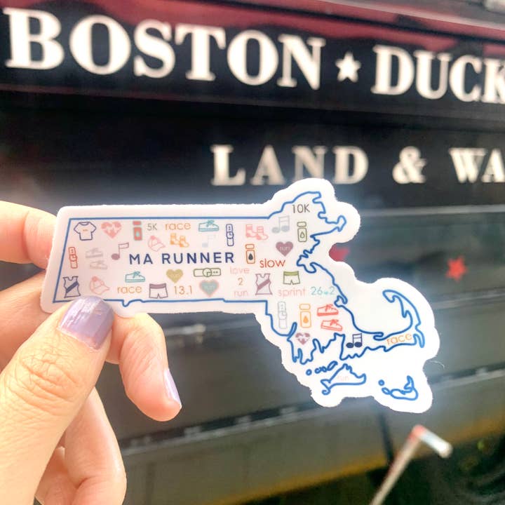 Pen and Paces - Wholesale Sticker - Massachusetts Runner Sticker