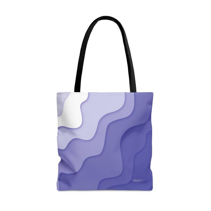 Berry Caye™ Purple Wave Tote Bag for wholesale by Berry Caye