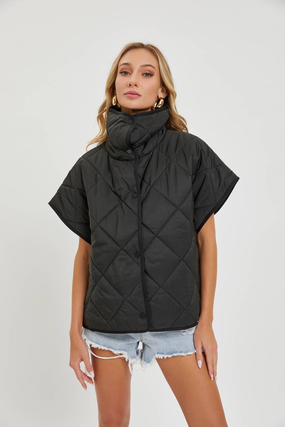 Sweet Lovely by Jen - Wholesale Outerwear Vest - Women's - QUILTED  PADDED VEST OUTERWEAR 15