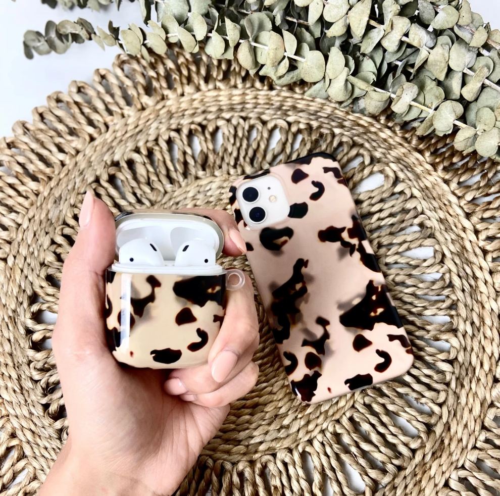 Coconut Lane - Vente Étui pour écouteurs/casque – femme - Étui pour Airpods - Ivory Tort1