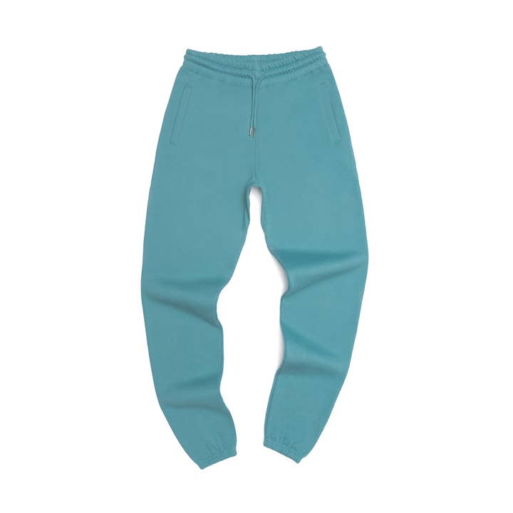 Essential Sweatpants Ocean Green for wholesale by Bad Kid Good City