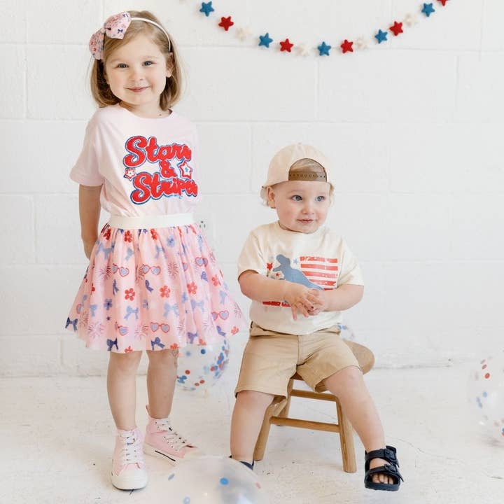 Sweet Wink - Vendita all'ingrosso Tutù - Bambini - Tutu Rosso, Bianco e Carino - Ragazze - Abbigliamento per Bambini - 4 Luglio