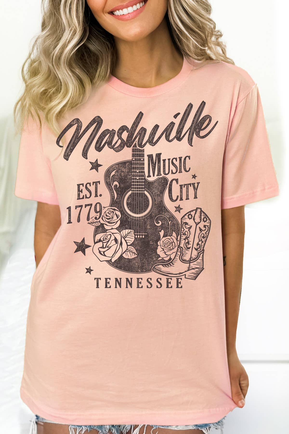 BouTeeQue Closet - Wholesale Screen Printed T-Shirt - Women's - BT1911 T Nashville7