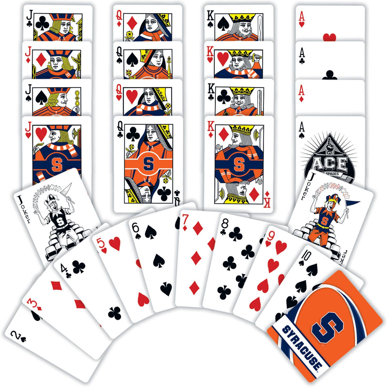 Masterpieces Puzzles - Wholesale Playing Cards - Syracuse Orange Playing Cards1