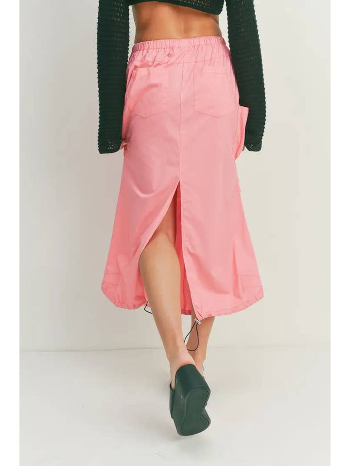 Pretty Damage - Wholesale Rok - Dames - Parachute Cargo-rok met trekkoord en split