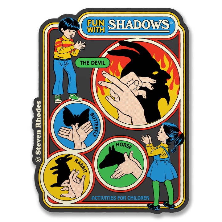 Steven Rhodes - Fun With Shadows Sticker for wholesale by Hybris Production AB