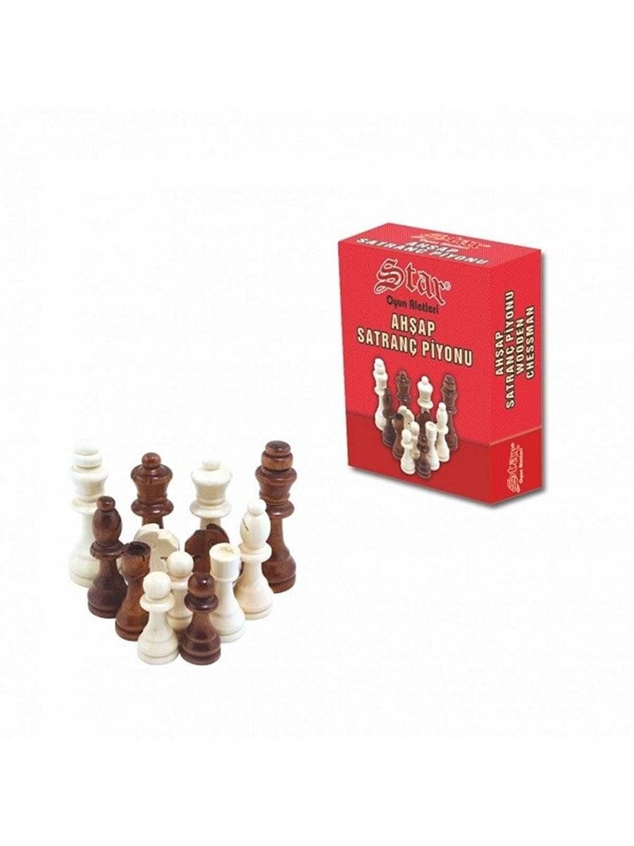 Cardshouse - Wholesale Board Game - Wooden Chessmen No.4 Star