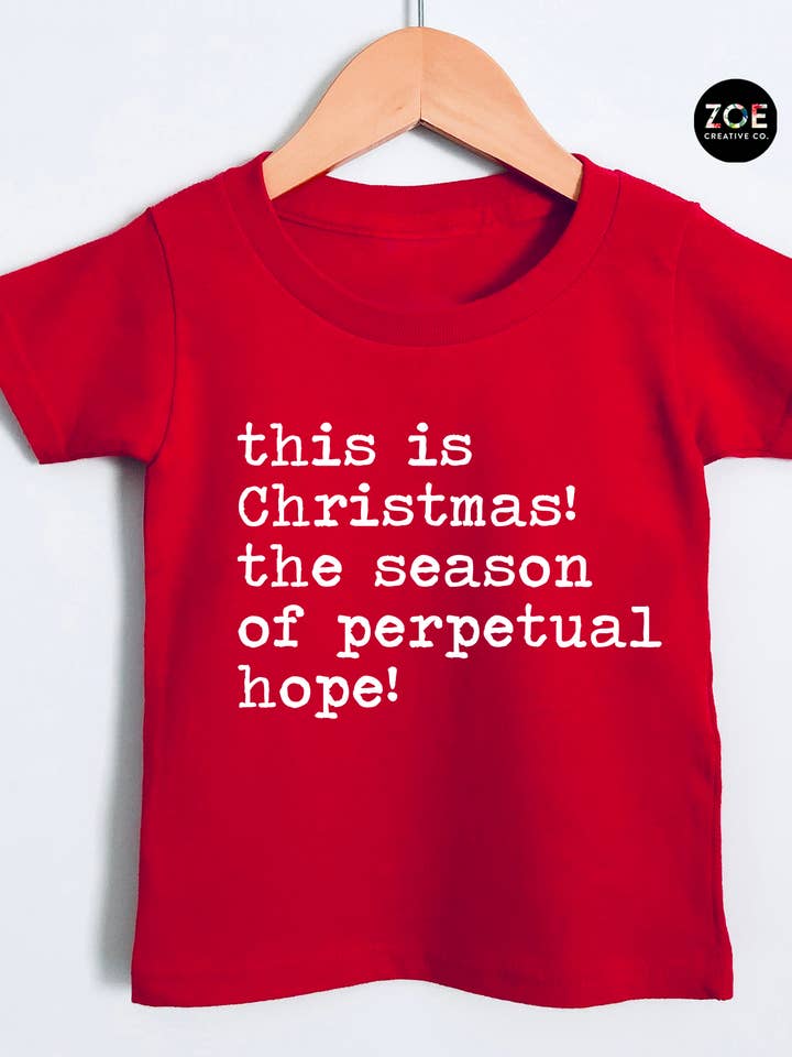 Zoe Creative Co - Vente Sweat-shirt à imprimés – femme - Chemise « This Is Christmas Perpetual Hope » pour femme et homme7