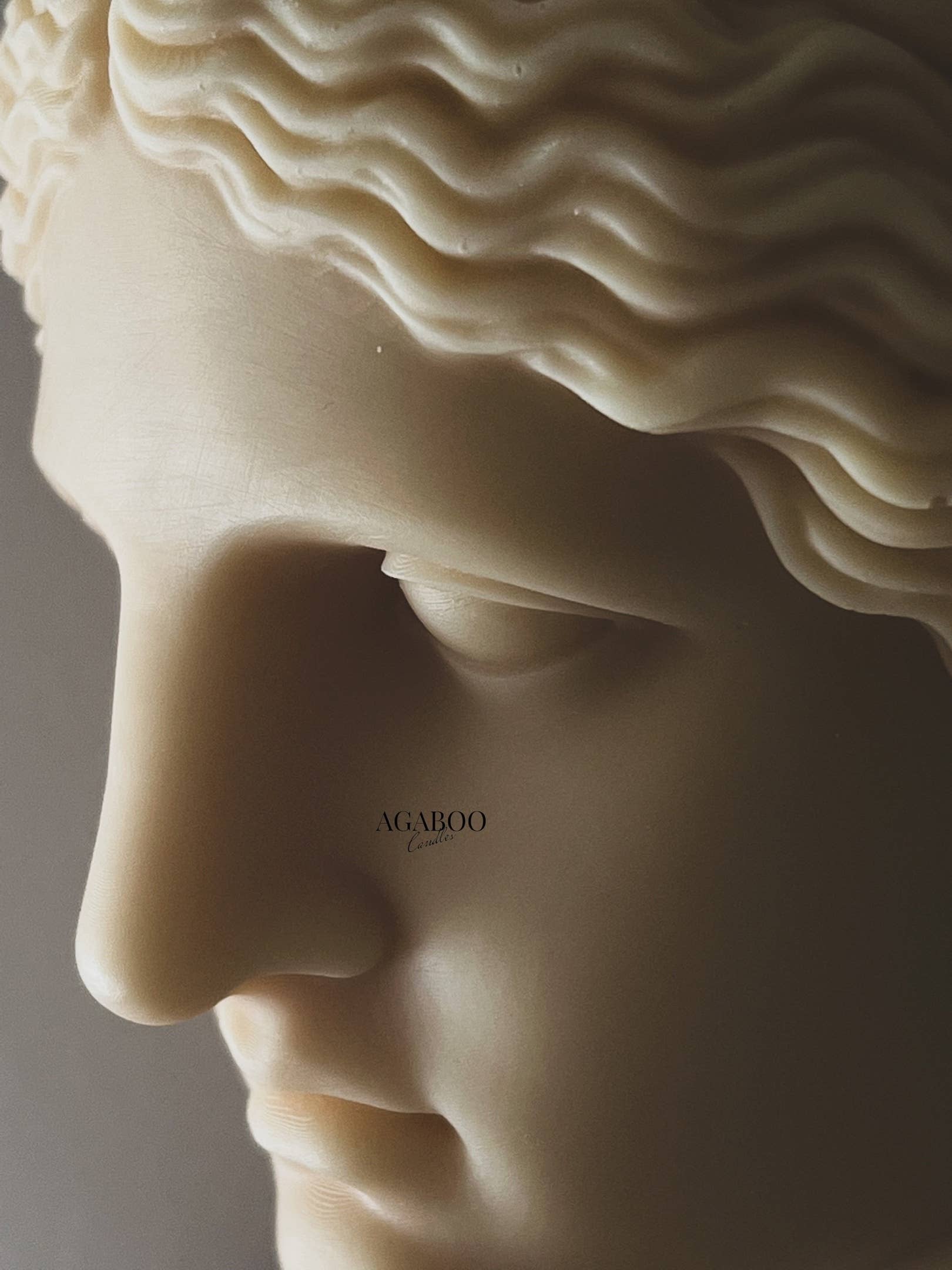 Agaboo Candle - Wholesale Novelty Candle - Hera Greek Goddess Bust Statue Candle 7.5x4in - Sculptural4