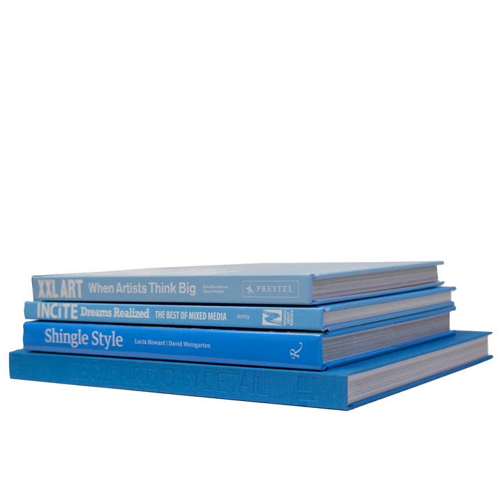 Decorative Blue Books - Sky Book Coffee Table Stack for wholesale by Booth & Williams