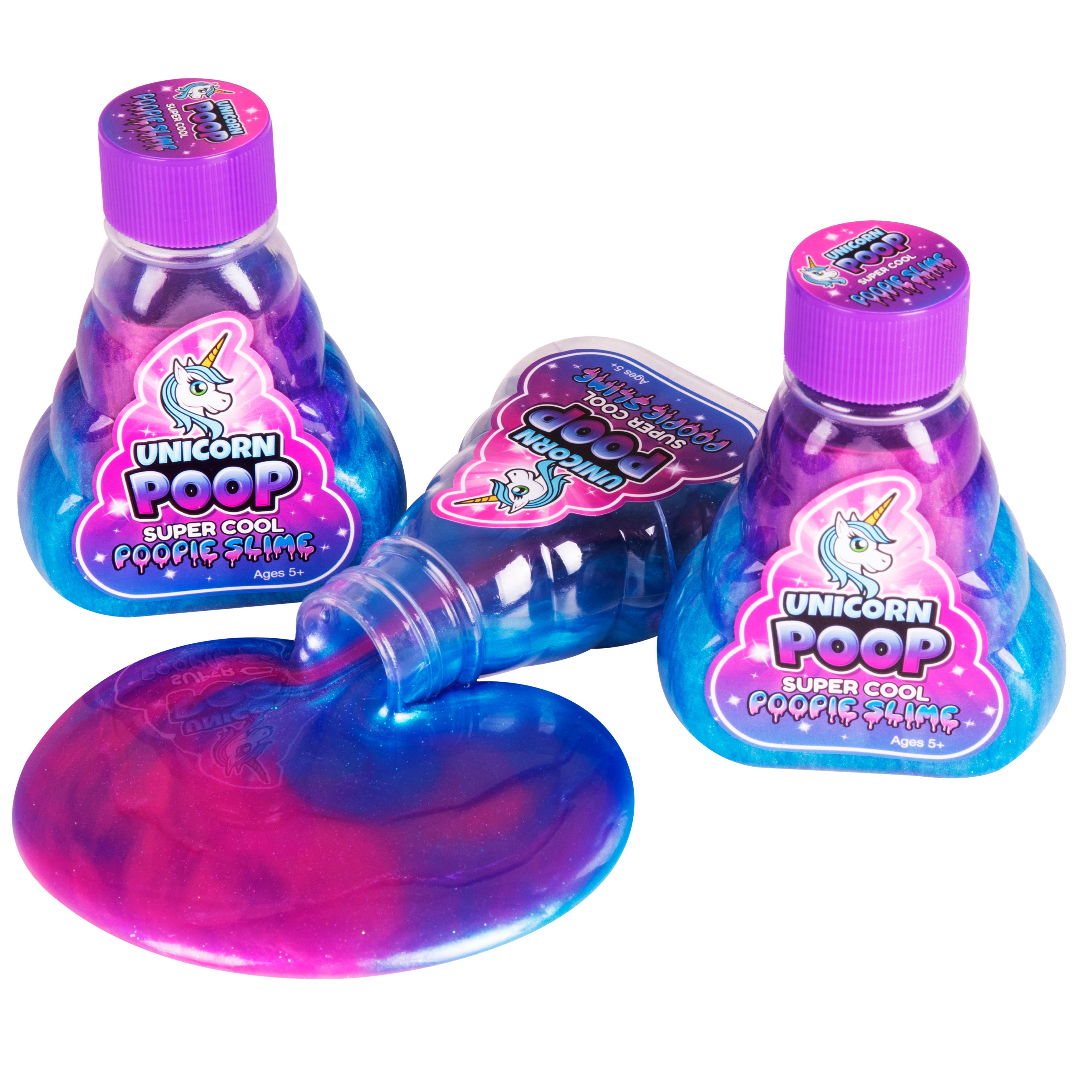 Salus Brands - Wholesale Putty/Slime - Kids - Super Cool Unicorn Poop Slime 3pk - New Lower Price!0
