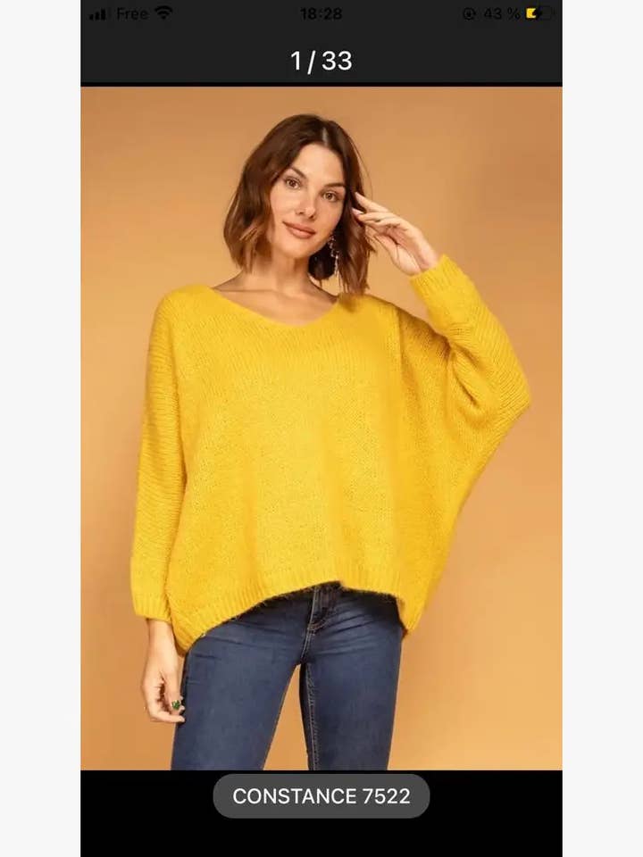 la maison des fibres naturelles - Wholesale Knit Sweater - Women's - sweater 2257 8% Wool 22% Mohair 30% Polyamid 40% Acryli