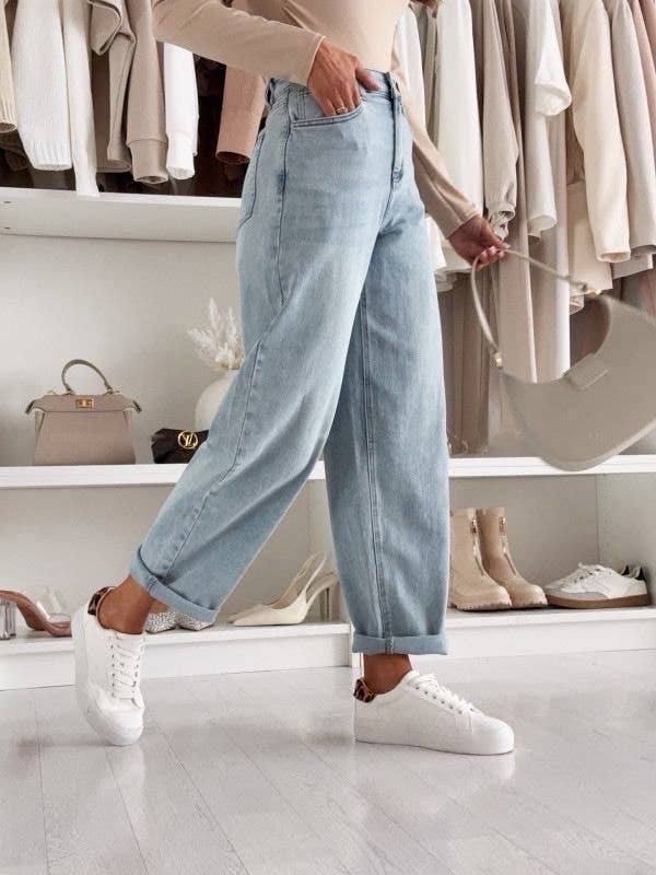 ESTEE BROWN - Wholesale Jeans - Women's - High Waist Balloon Cut Jeans – Stretch11