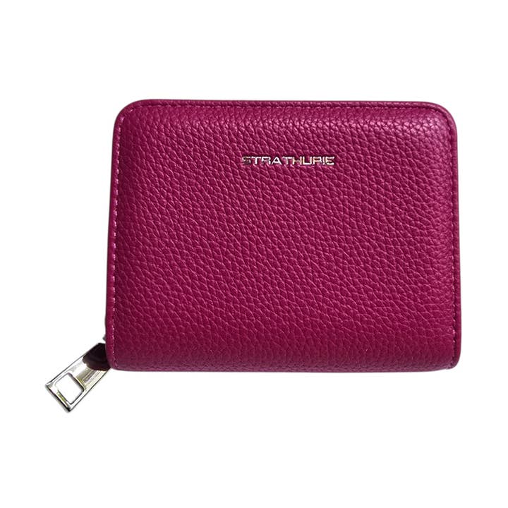 Portefeuille en simili cuir fuchsia rose pour femmes Strathurie pour la vente par Strathurie