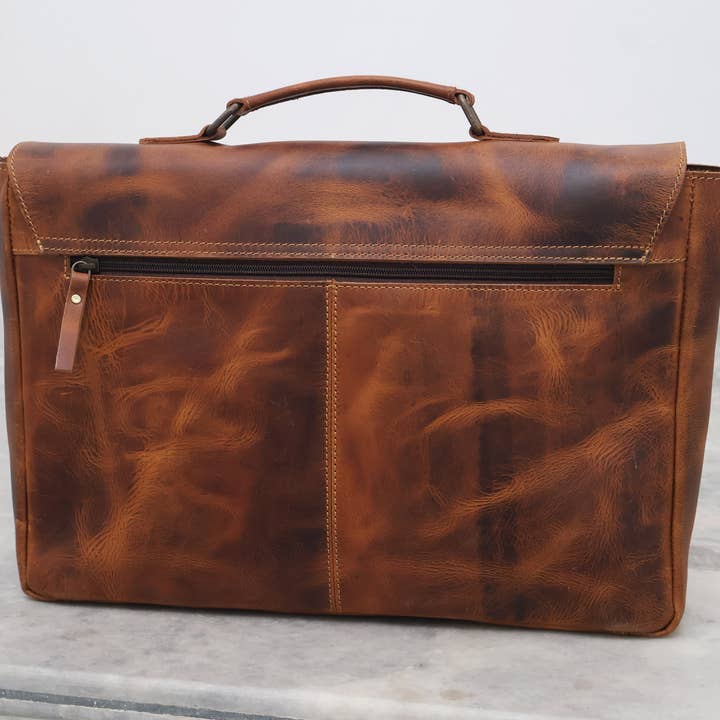 Billion Brothers - Wholesale Messenger Bag - Unisex - Buffalo Leather Satchel Messenger Bag Vintage Laptop Bag 7