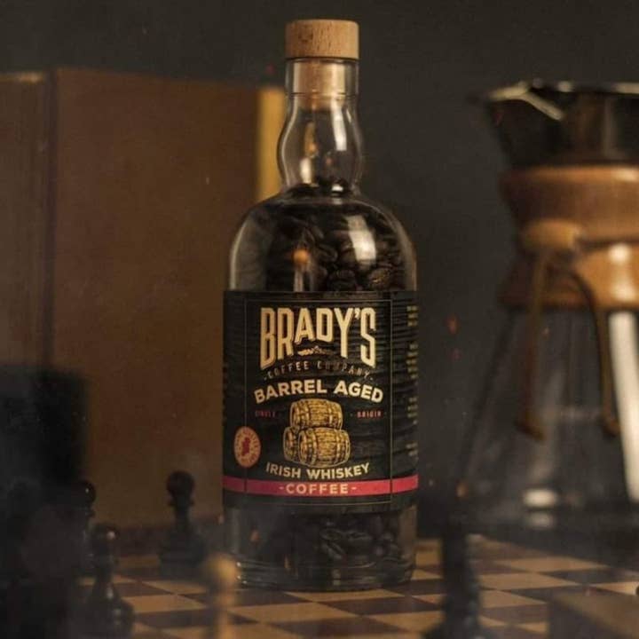 Brady's Coffee Company - Wholesale Coffee Beans - Brady's Coffee Barrel Aged Irish Whiskey Coffee In A Bottle