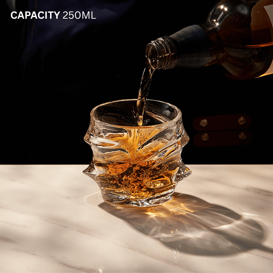 TsukiGlass - Wholesale Decanter - Storm Japanese Crystal Whisky Decanter V29