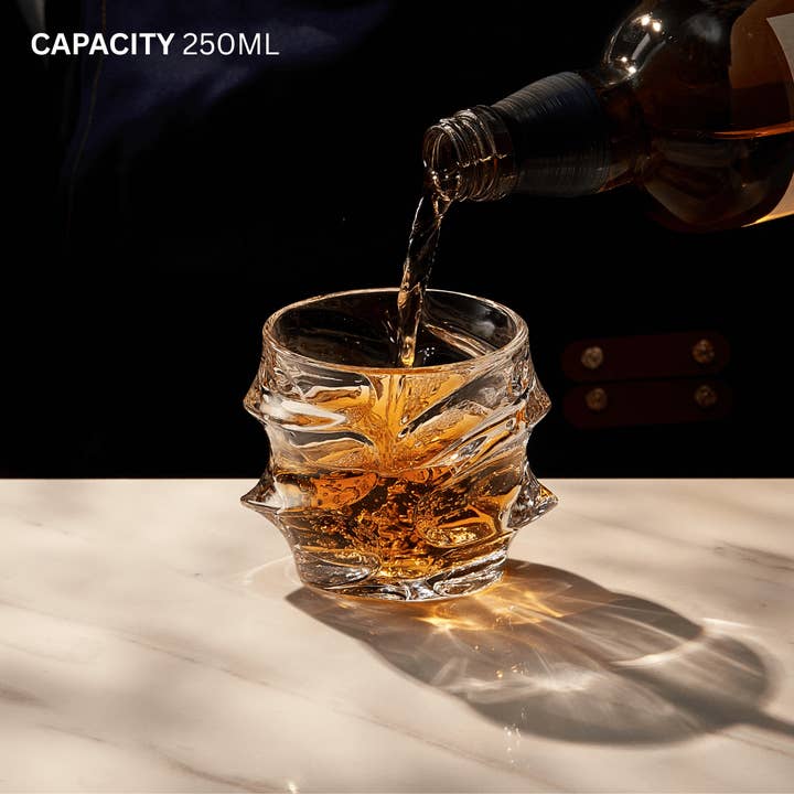 TsukiGlass - Wholesale Decanter - Storm Japanese Crystal Whisky Decanter V29