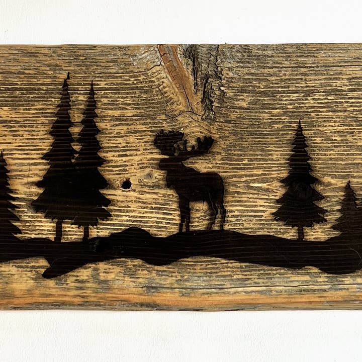 Letrero, Forest Moose para venta al por mayor de Blue Wing Woodcraft