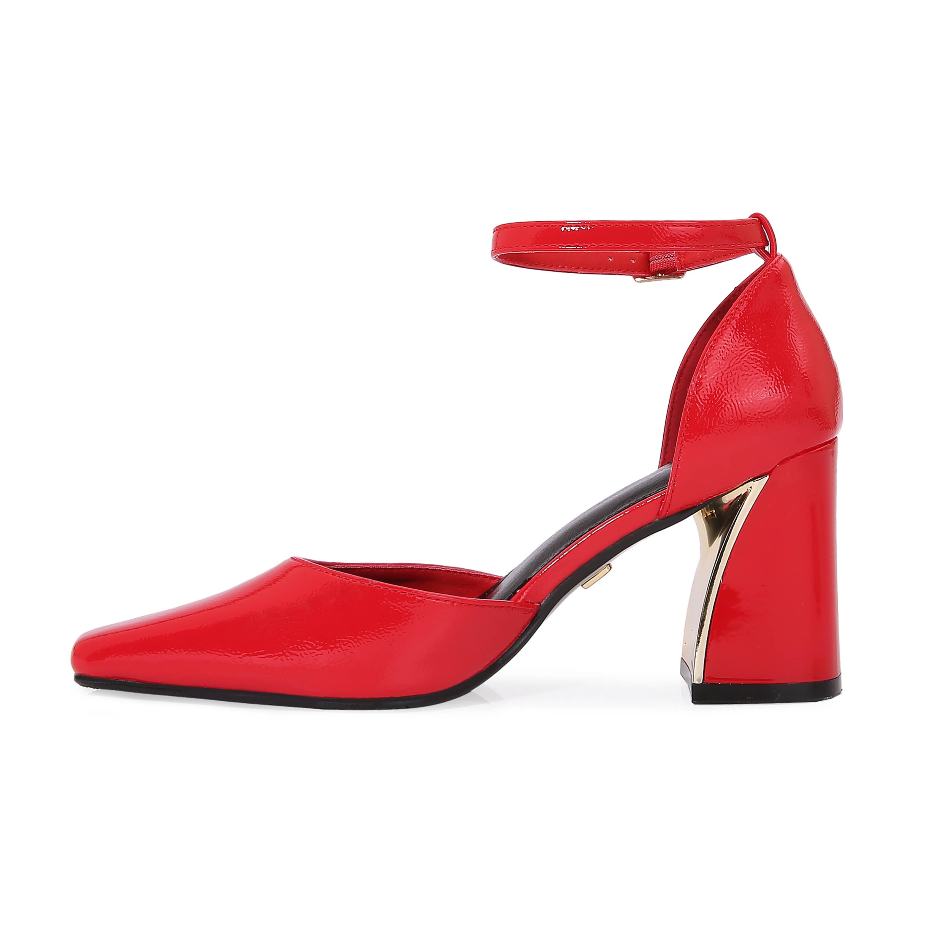 LADY COUTURE - Wholesale High Heels - Women's - Megan Color Trim Block Heel Pump11